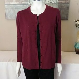 3 for $15 - Sz XL Soft Burgundy Cardigan